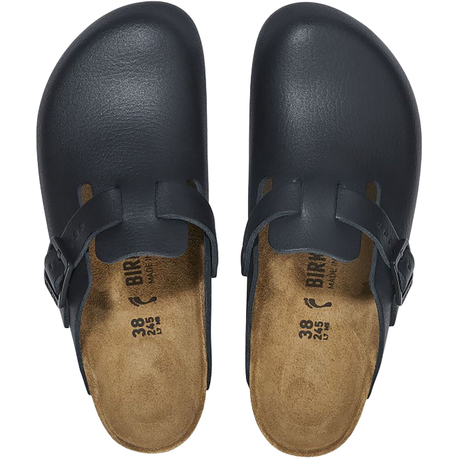 Men's Birkenstock Boston Pro Black Leather – Footwear