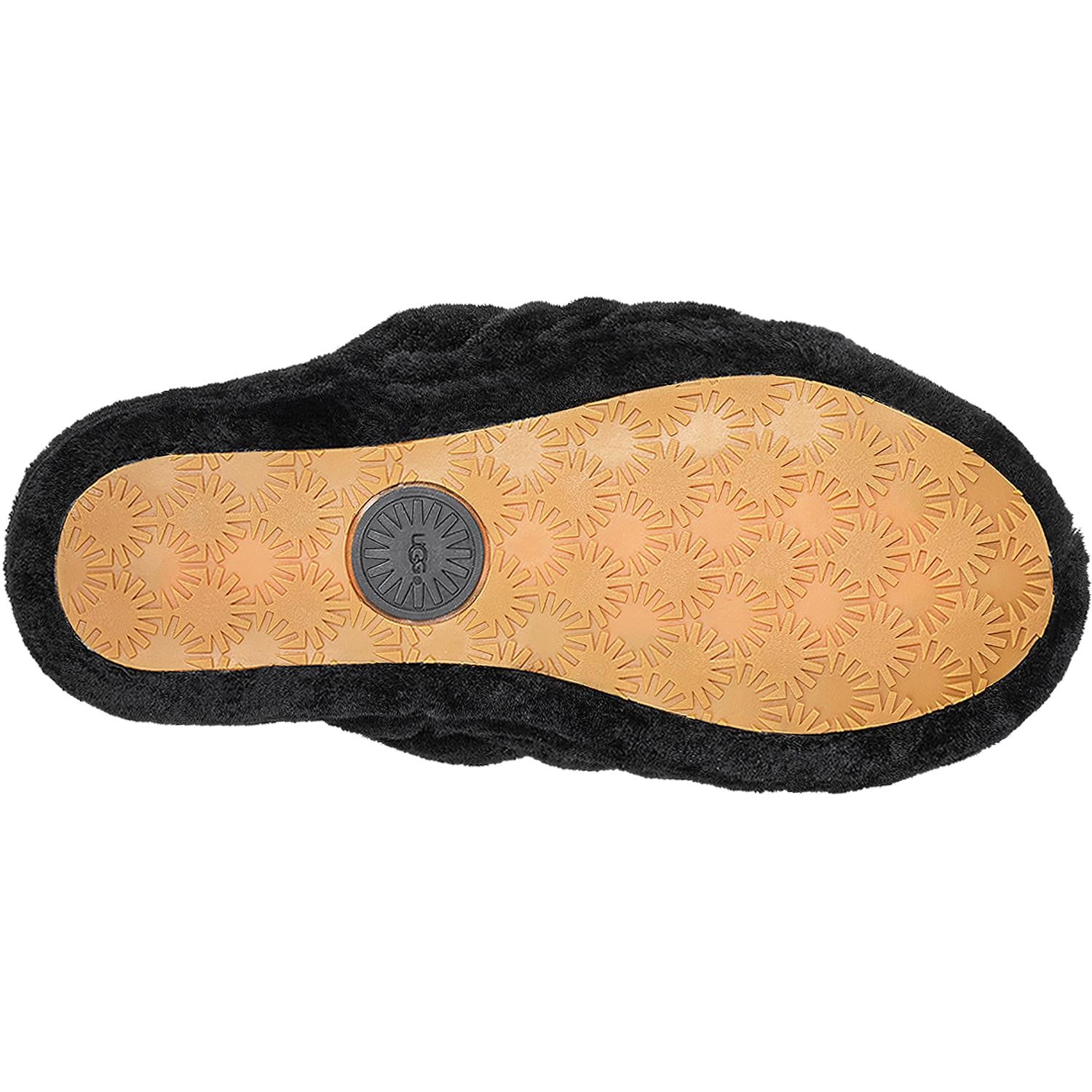 Womens Ugg Women's UGG Fluff Yeah Slide Black Sheepskin Black Sheepskin