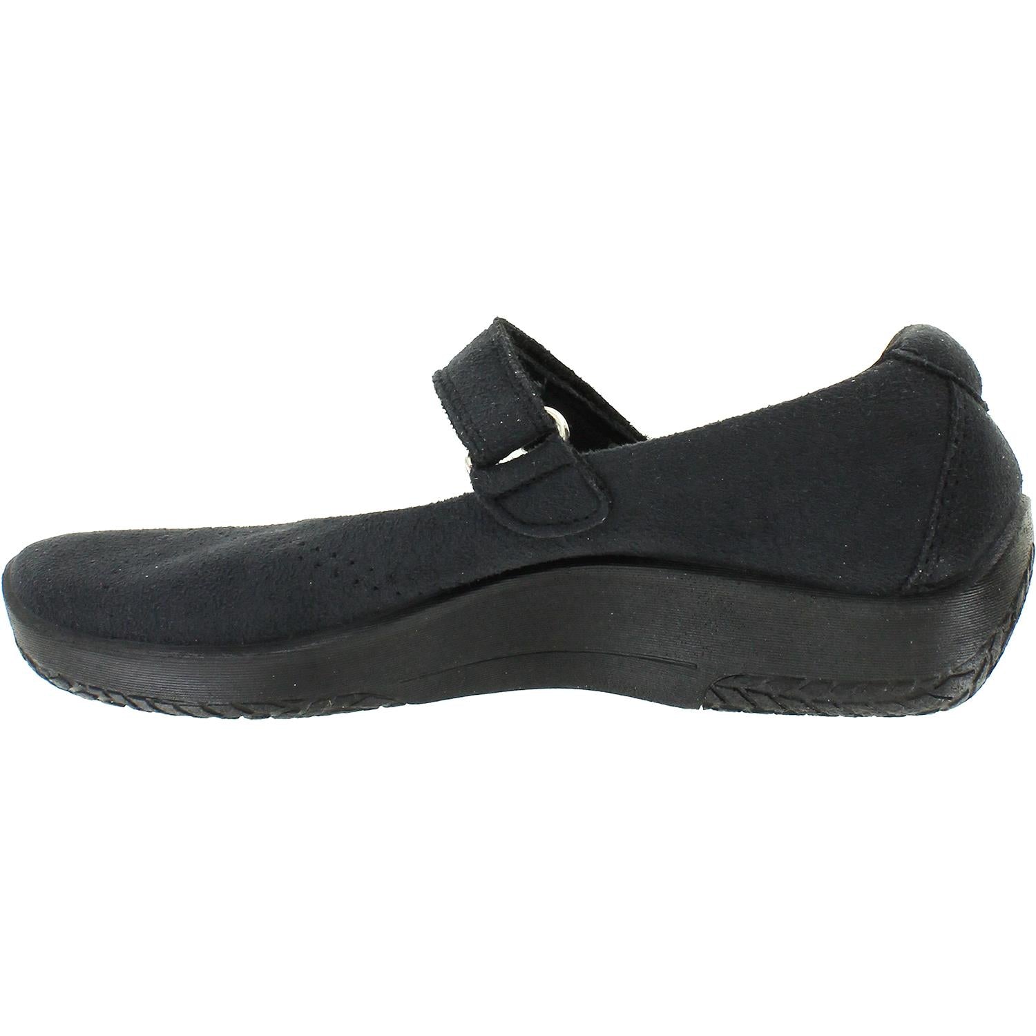 Womens Arcopedico Arcopedico L18 Women's Vegan Shoes Black Synthetic Suede Black Synthetic Suede