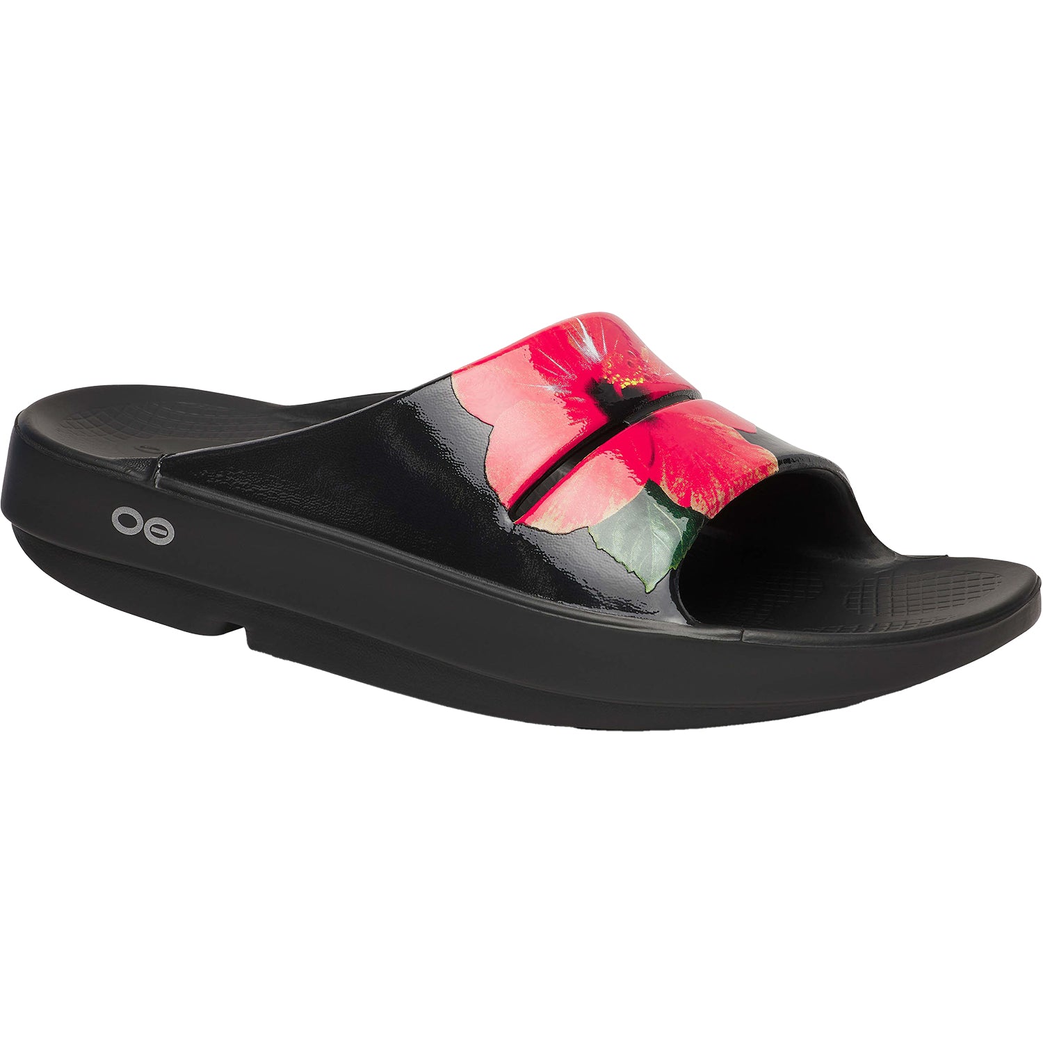Womens Oofos Women's OOFOS OOahah Luxe Limited Hibiscus Synthetic Hibiscus Synthetic