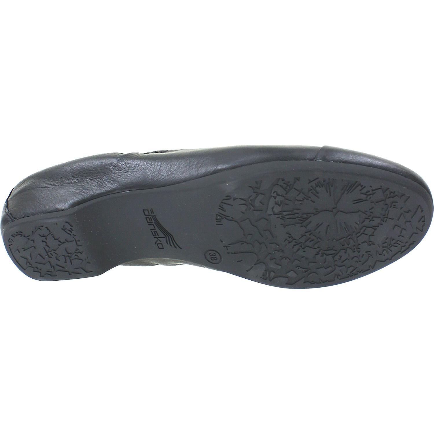 Womens Dansko Dansko Lisanne Women's Ballerina Flats Black Milled Nappa Leather Black Milled Nappa Leather