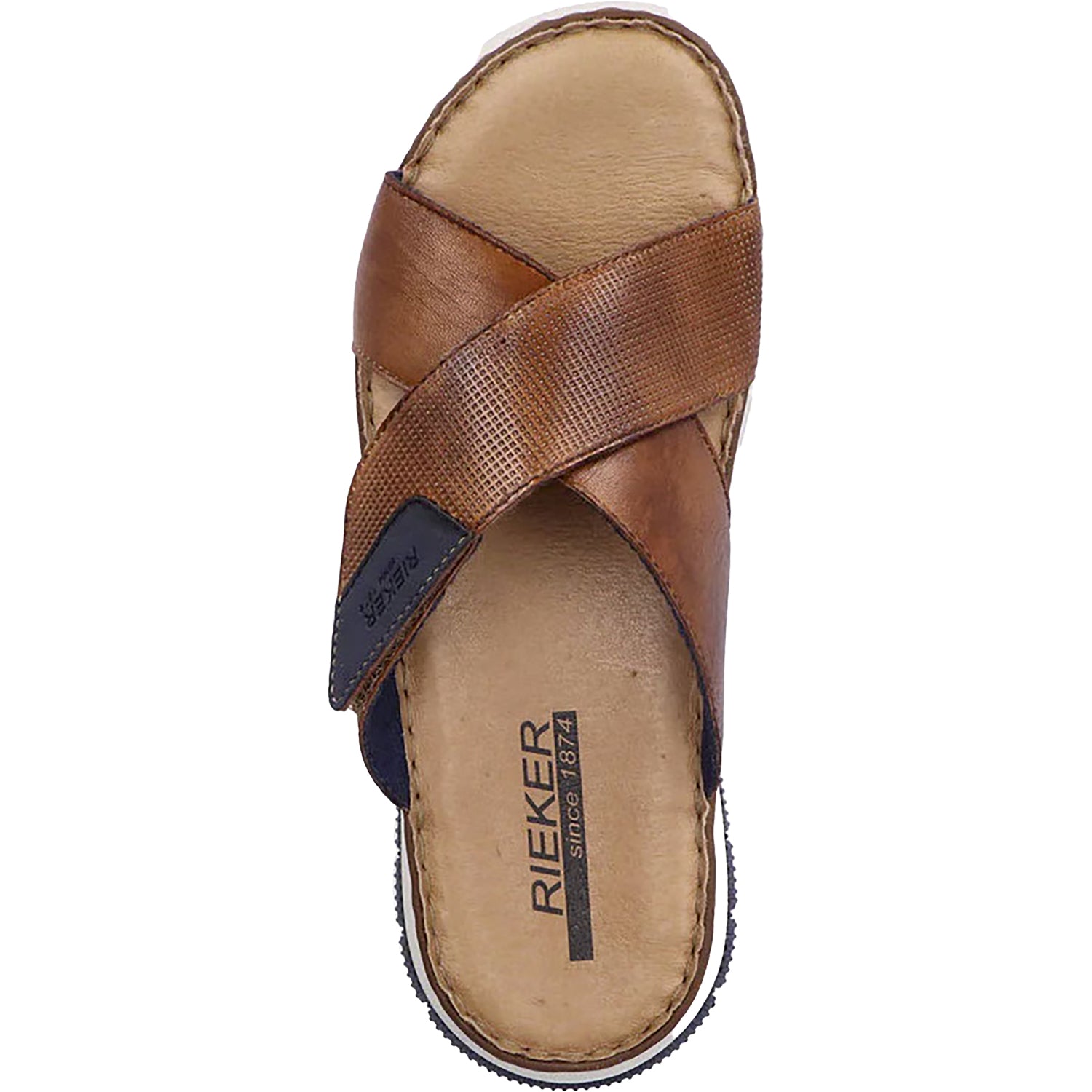 Mens Rieker Rieker 25283-23 Cody 83 Men's Sandals Peanut/Pazifik Synthetic Peanut/Pazifik Synthetic