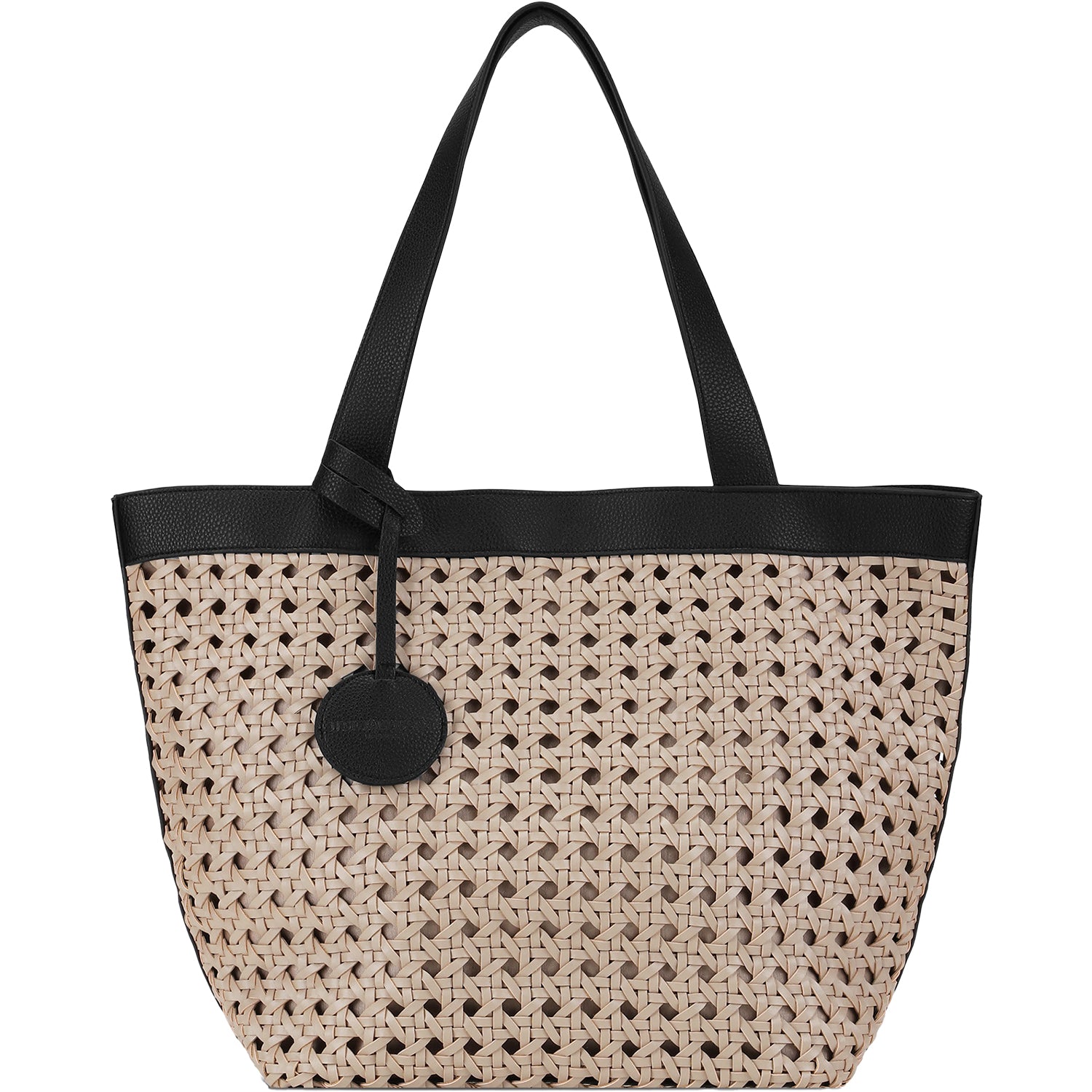 Womens Ilse jacobsen Ilse Jacobsen Braid 02 Women's Handbag Sandpile/Black Synthetic Sandpile/Black Synthetic