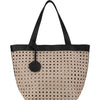 Womens Ilse jacobsen Ilse Jacobsen Braid 02 Women's Handbag Sandpile/Black Synthetic Sandpile/Black Synthetic