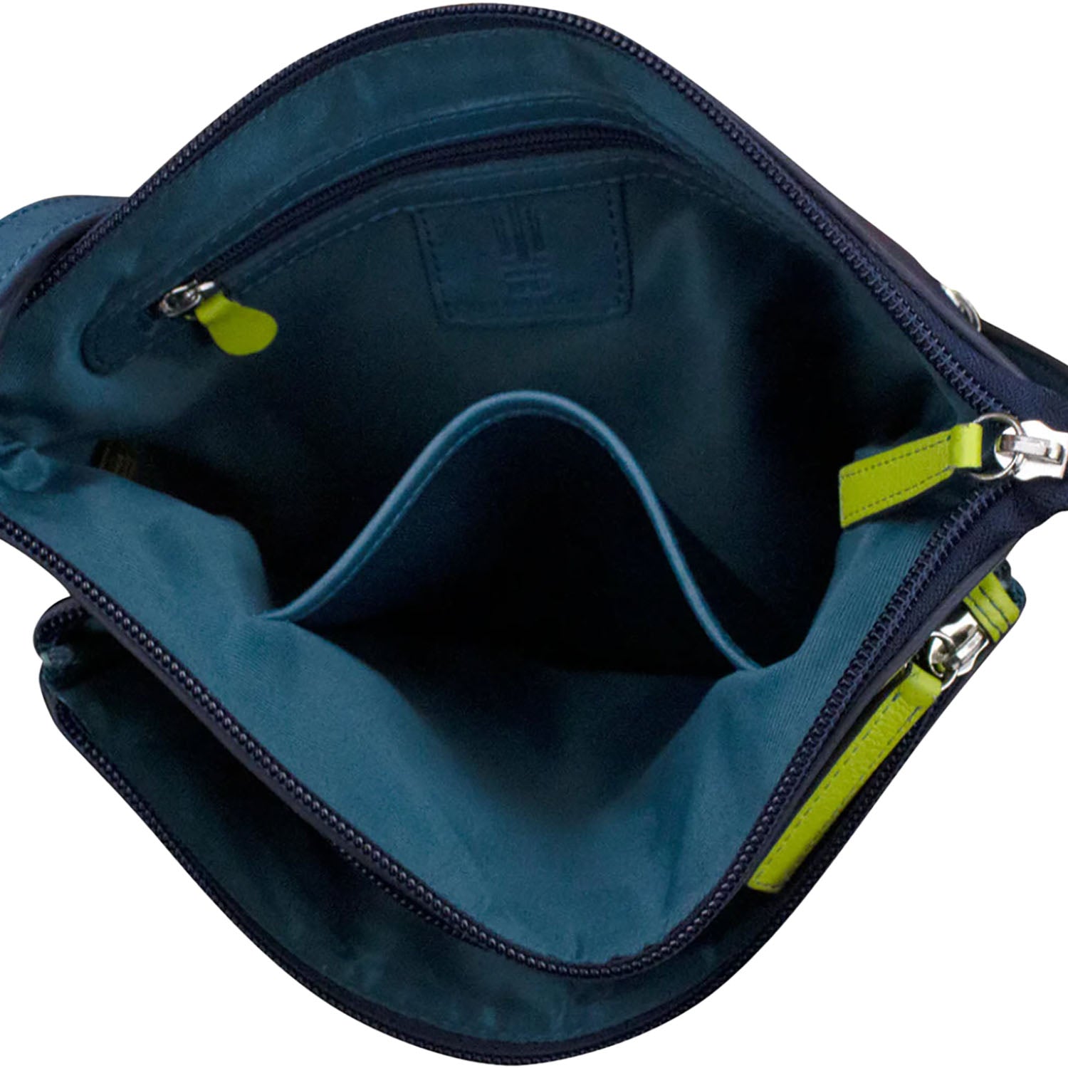 Womens Ili new york ili New York Double Zip Crossbody Serenity Multi Leather Serenity Multi Leather