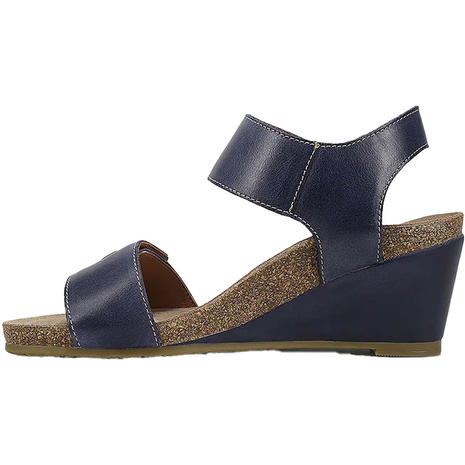 Womens Taos Taos Carousel 3 Women's Wedge Heel Sandals Dark Blue Dark Blue