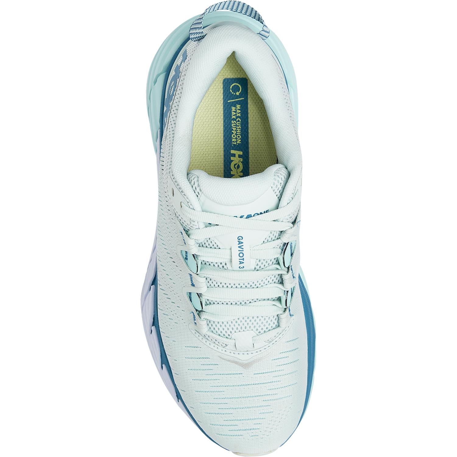 Womens Hoka one one Women's Hoka One One Gaviota 3 Morning Mist/Blue Tint Mesh Morning Mist/Blue Tint Mesh
