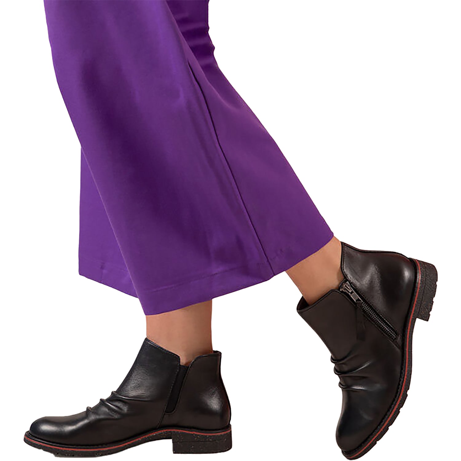 Womens Aetrex Aetrex Mila Women's Ankle Boots Black Leather Black Leather