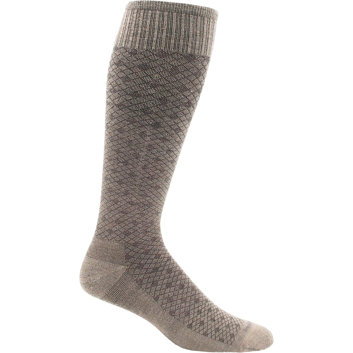 Mens Sockwell Sockwell Featherweight Knee High Socks 15-20 mmHg Men's Compression Socks Khaki Khaki