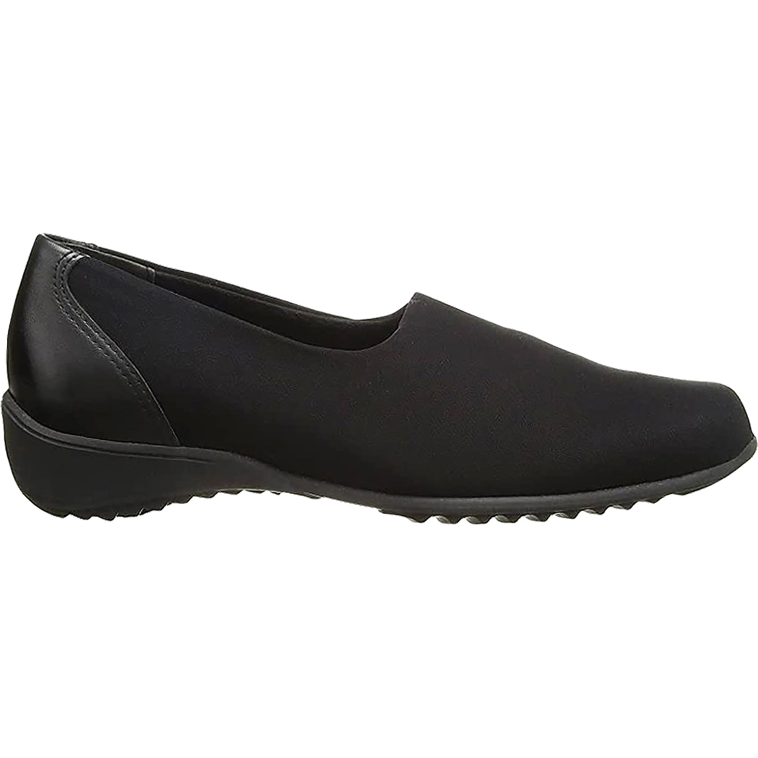 Womens Munro Munro Traveler Women's Slip On Shoes Black Stretch Fabric Black Stretch Fabric