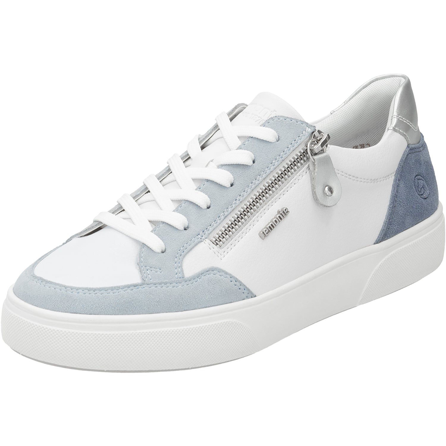 Womens Remonte Remonte D2J01-80 Women's Sneakers Bleu/Weiss/Jeans/Silver Bleu/Weiss/Jeans/Silver