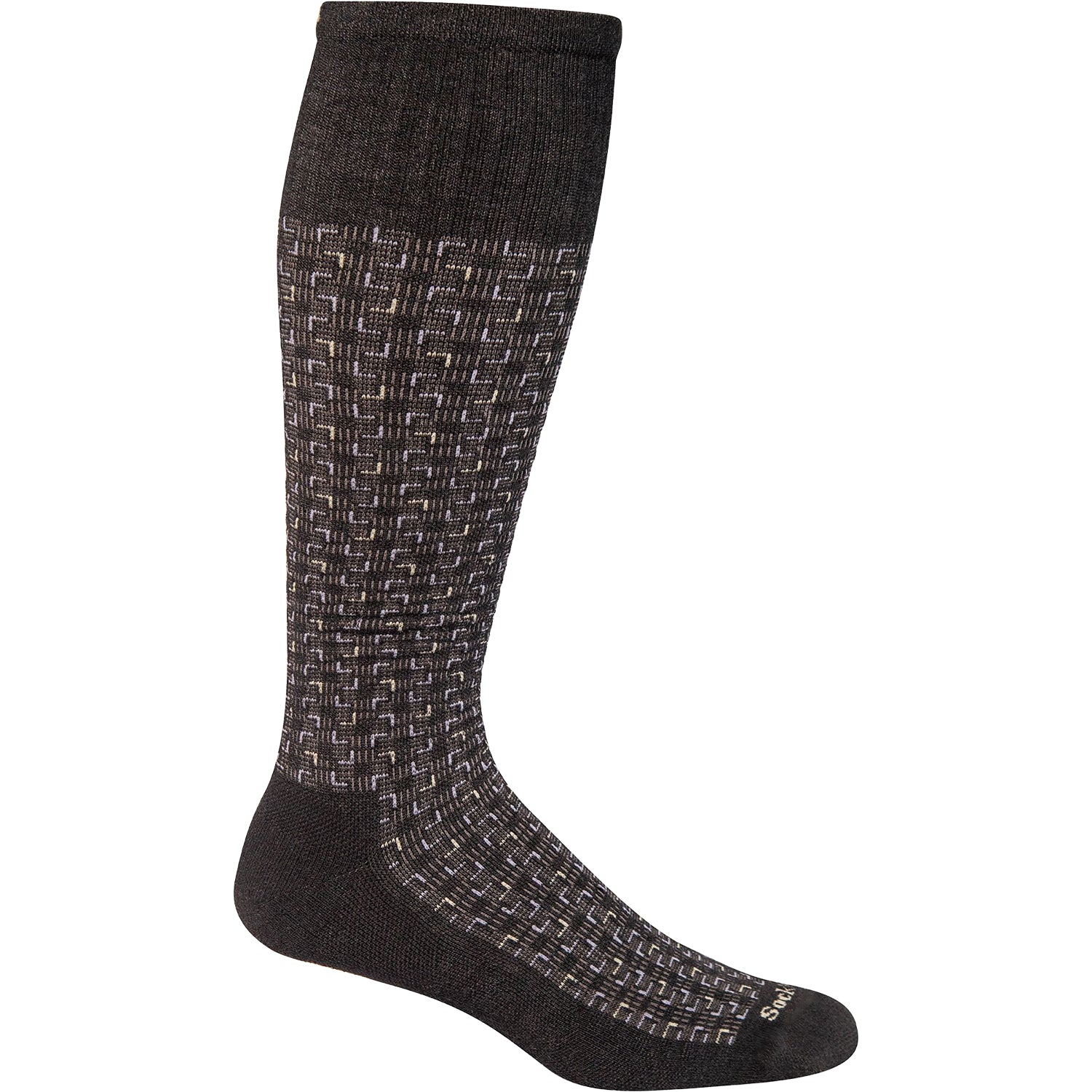 Mens Sockwell Sockwell 15-20 mmHg Entwined Men's Socks Compression Moderate Black Black
