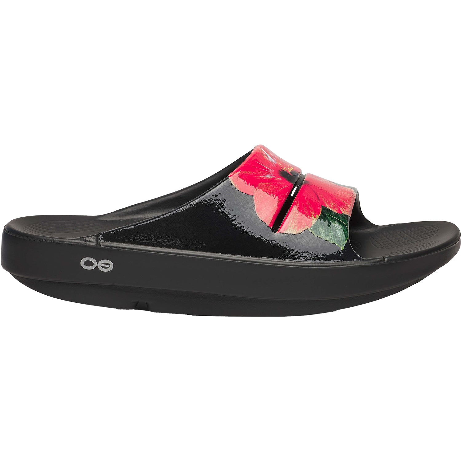 Womens Oofos Women's OOFOS OOahah Luxe Limited Hibiscus Synthetic Hibiscus Synthetic