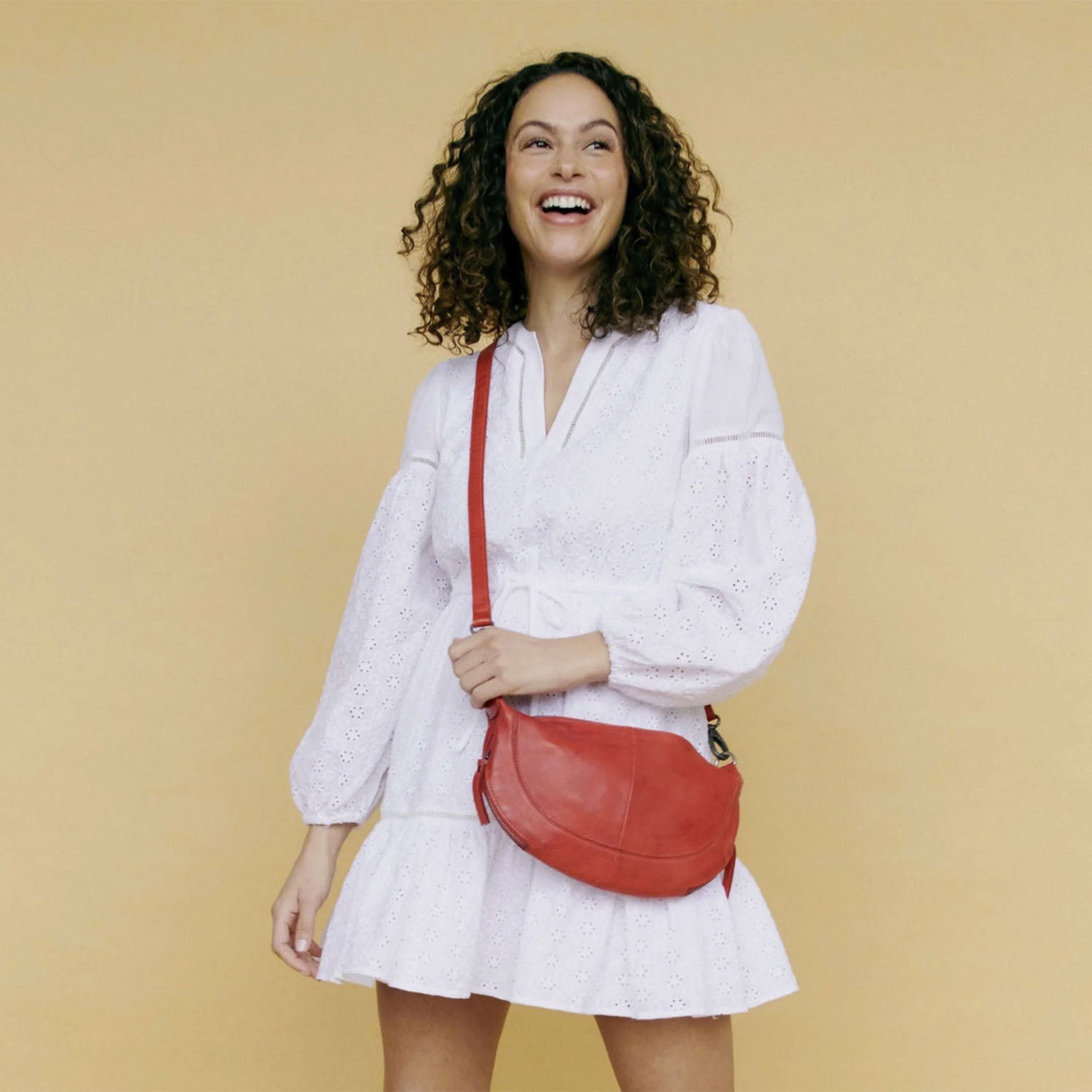 Womens Latico Latico Crosby Sling/Crossbody Cognac Leather Cognac Leather