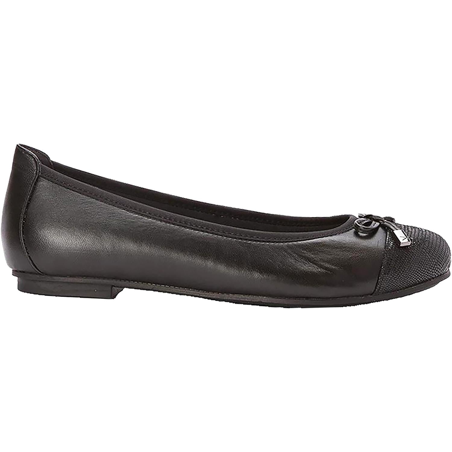 Womens Vionic Vionic Minna Women's Ballet Flats Black Leather Black Leather