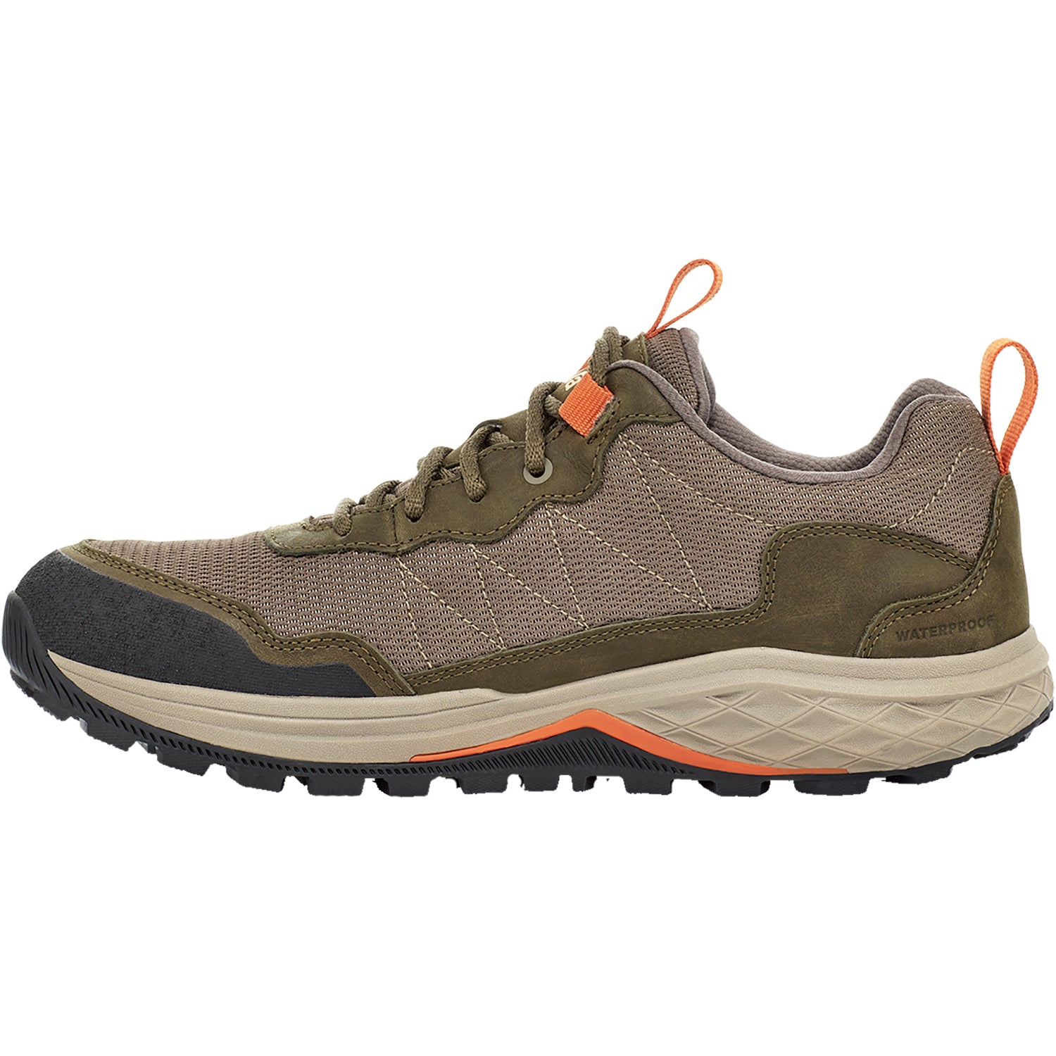 Mens Teva Men's Teva Ridgeview RP Low Dark Olive Leather/Mesh Dark Olive Leather/Mesh