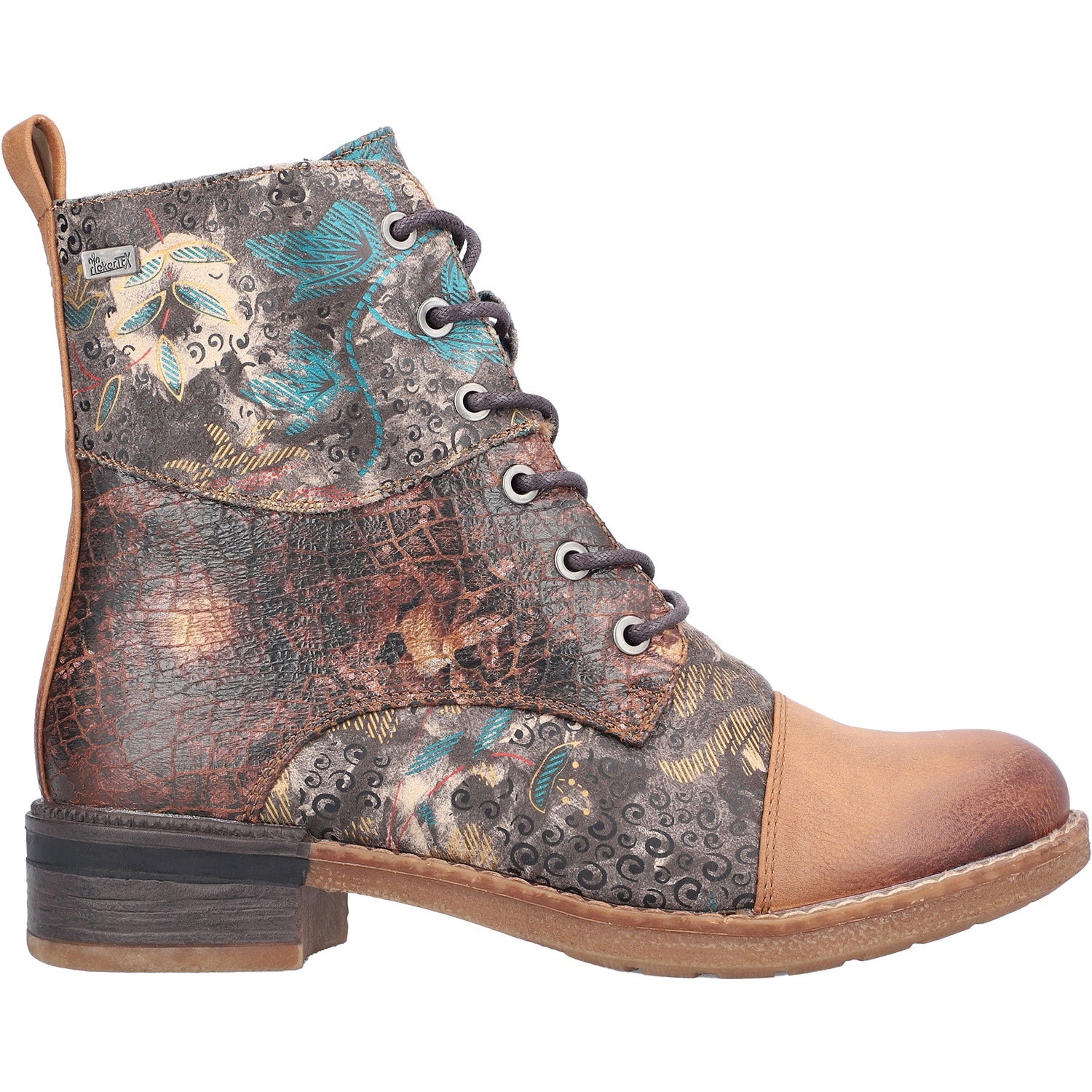Womens Rieker Rieker 94611-90 Women's Boots Nuss/Rauch-Multi Synthetic Nuss/Rauch-Multi Synthetic