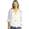 Womens Jess & jane Jess & Jane Mineral Washed Mesh Cardigan Women's Clothing White White