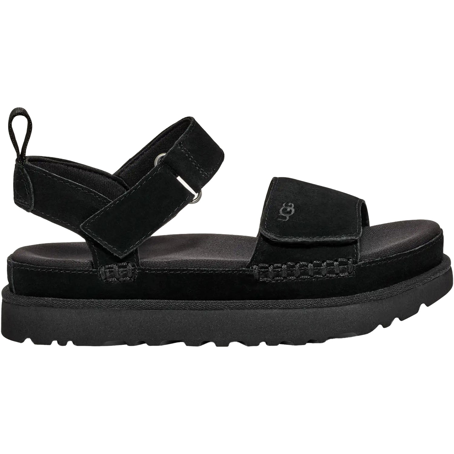 Womens Ugg UGG Goldenstar Women's Sandals Black Suede Black Suede