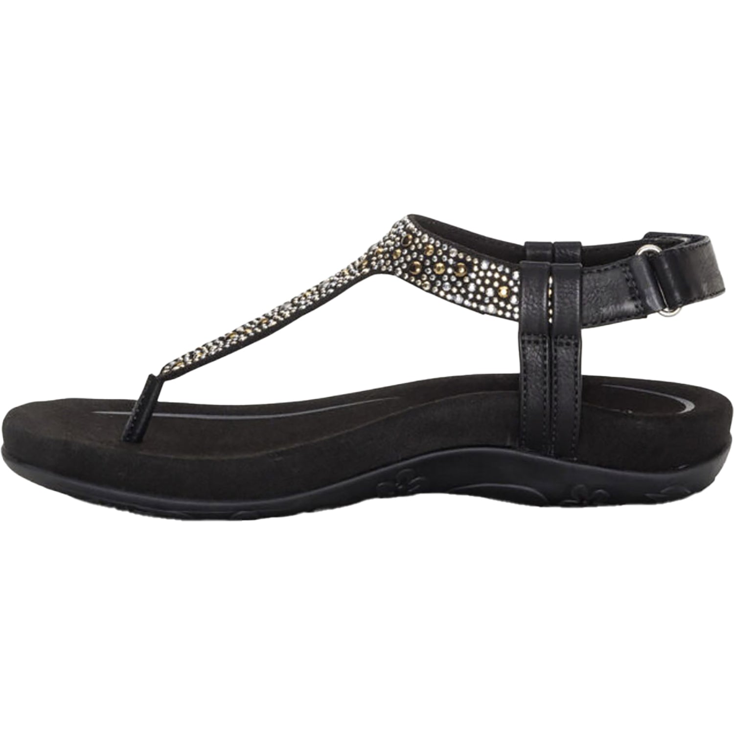 Womens Aetrex Women's Aetrex Marni Black With Embellishments Synthetic Black With Embellishments Synthetic