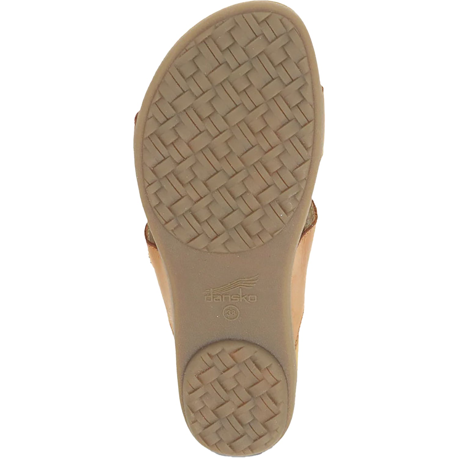 Womens Dansko Dansko Justine Women's Slide Sandals Luggage Calf Leather Luggage Calf Leather