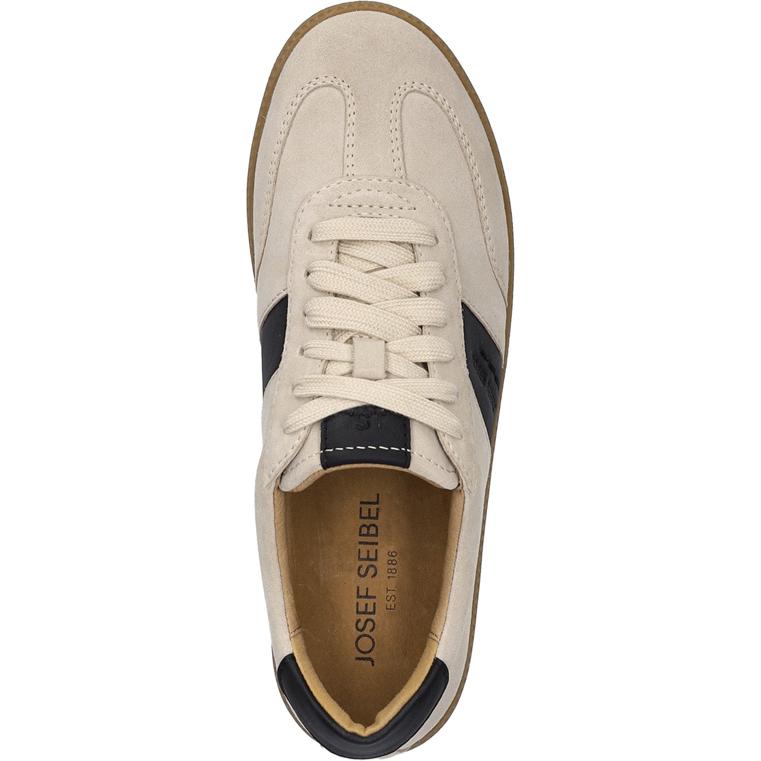 Womens Josef seibel Josef Seibel Joleen 01 Women's Sneakers Beige/Black Suede/Kombi Beige/Black Suede/Kombi