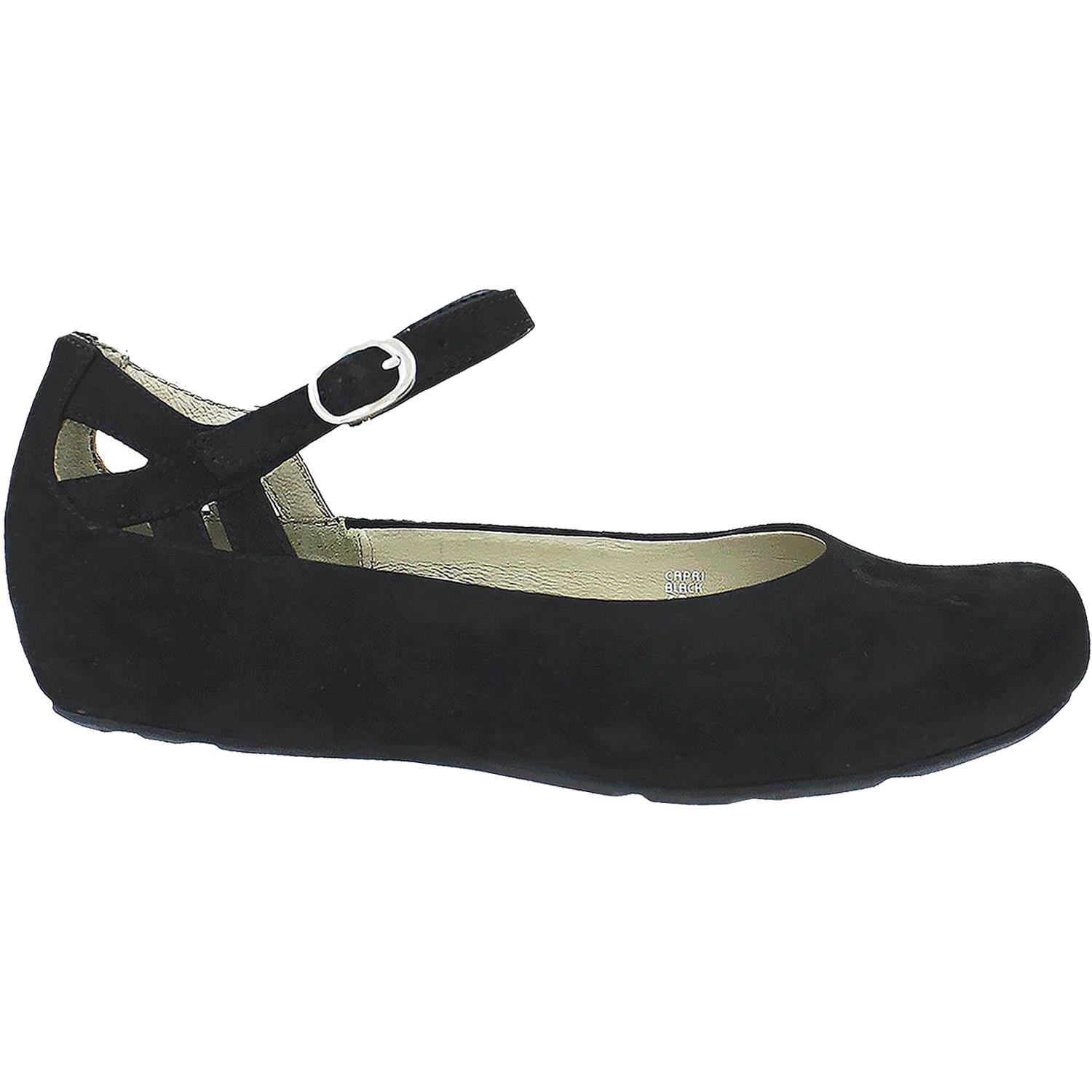 Womens Earthies Women's Earth Capri Black Nubuck Black Nubuck