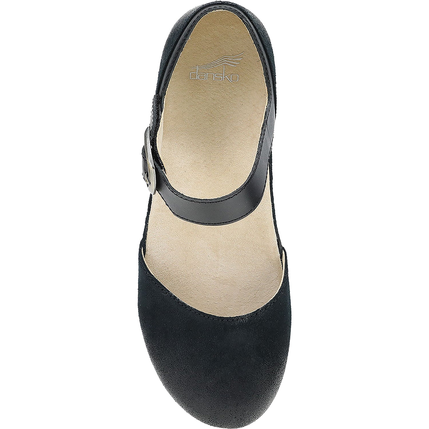 Womens Dansko Women's Dansko Mae Black Burnished Suede Black Burnished Suede