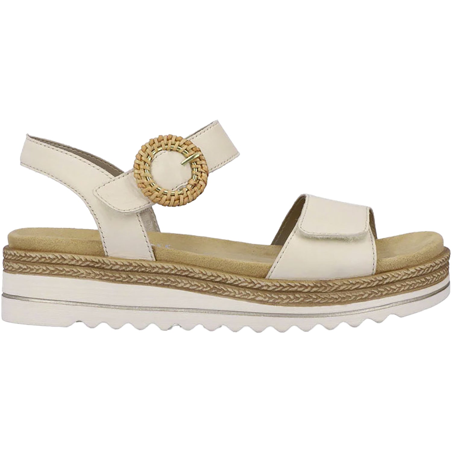 Womens Remonte Remonte D0Q52-60 Jocelyn 52 Women's Platform Sandals Porzellan/Lugano Leather Porzellan/Lugano Leather