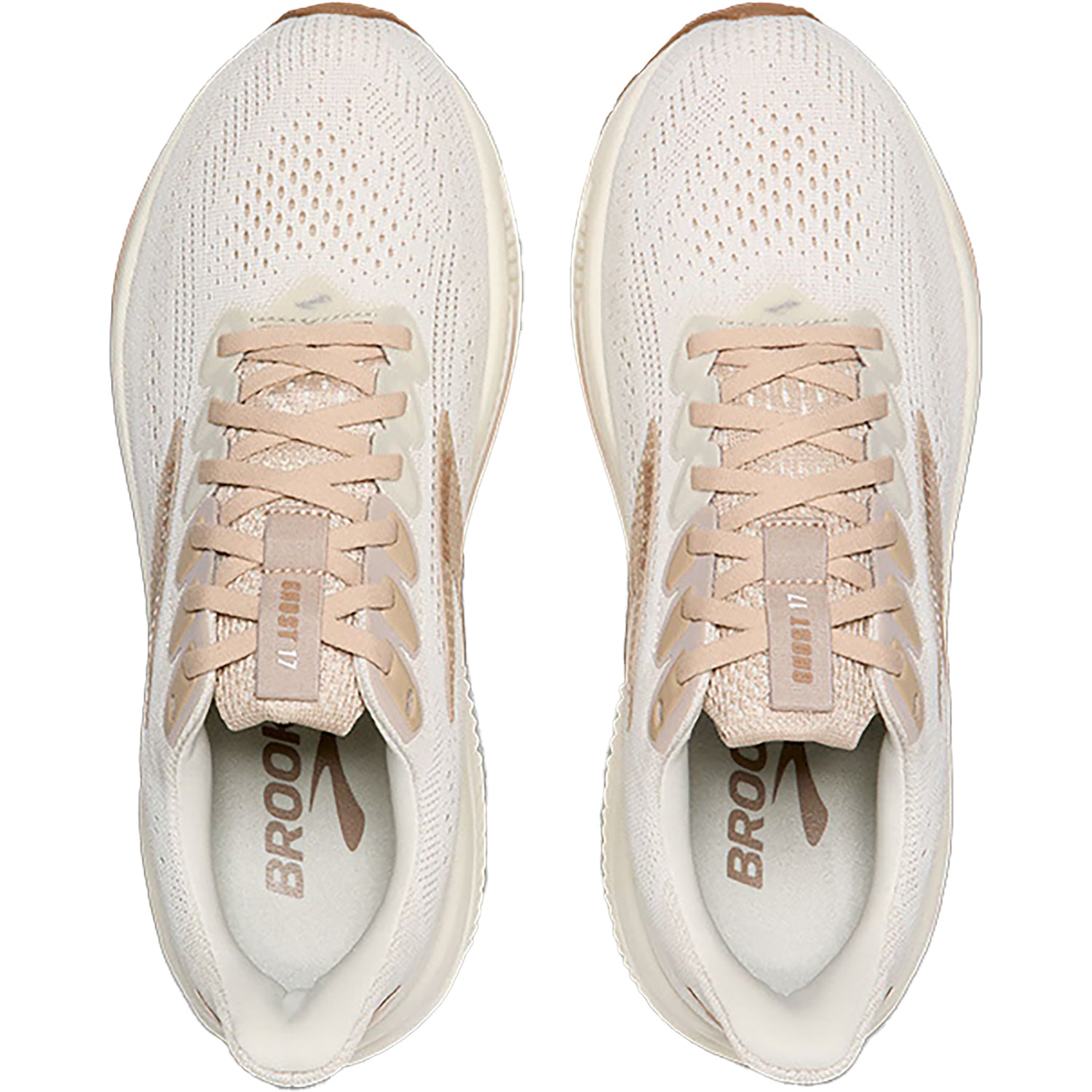 Womens Brooks Women's Brooks Ghost 17 Grey/Chateau Grey/Portabella Mesh (Neutral Support) Grey/Chateau Grey/Portabella Mesh