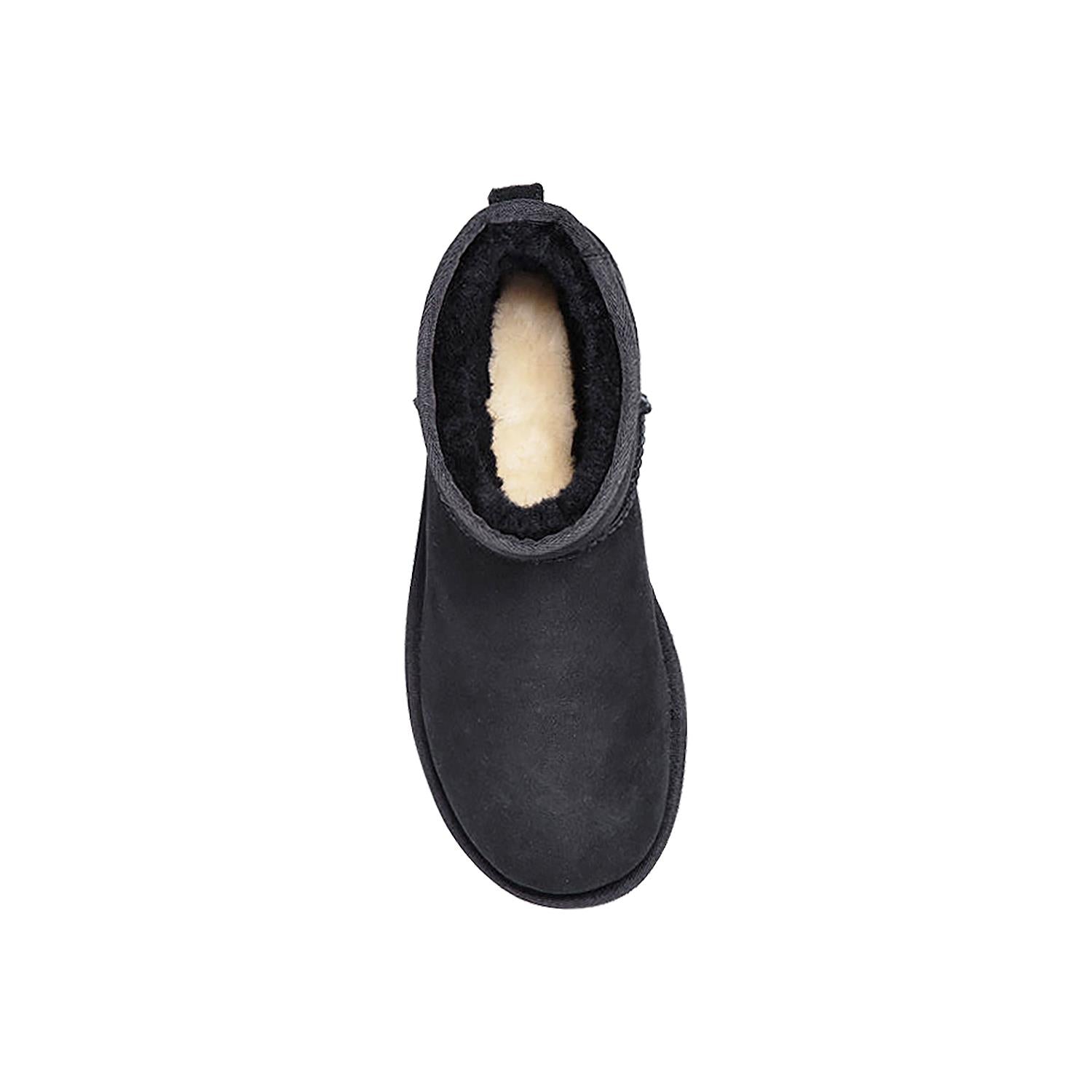 Womens Ugg UGG Classic Mini II Women's Ankle Boots Black Sheepskin Black Sheepskin