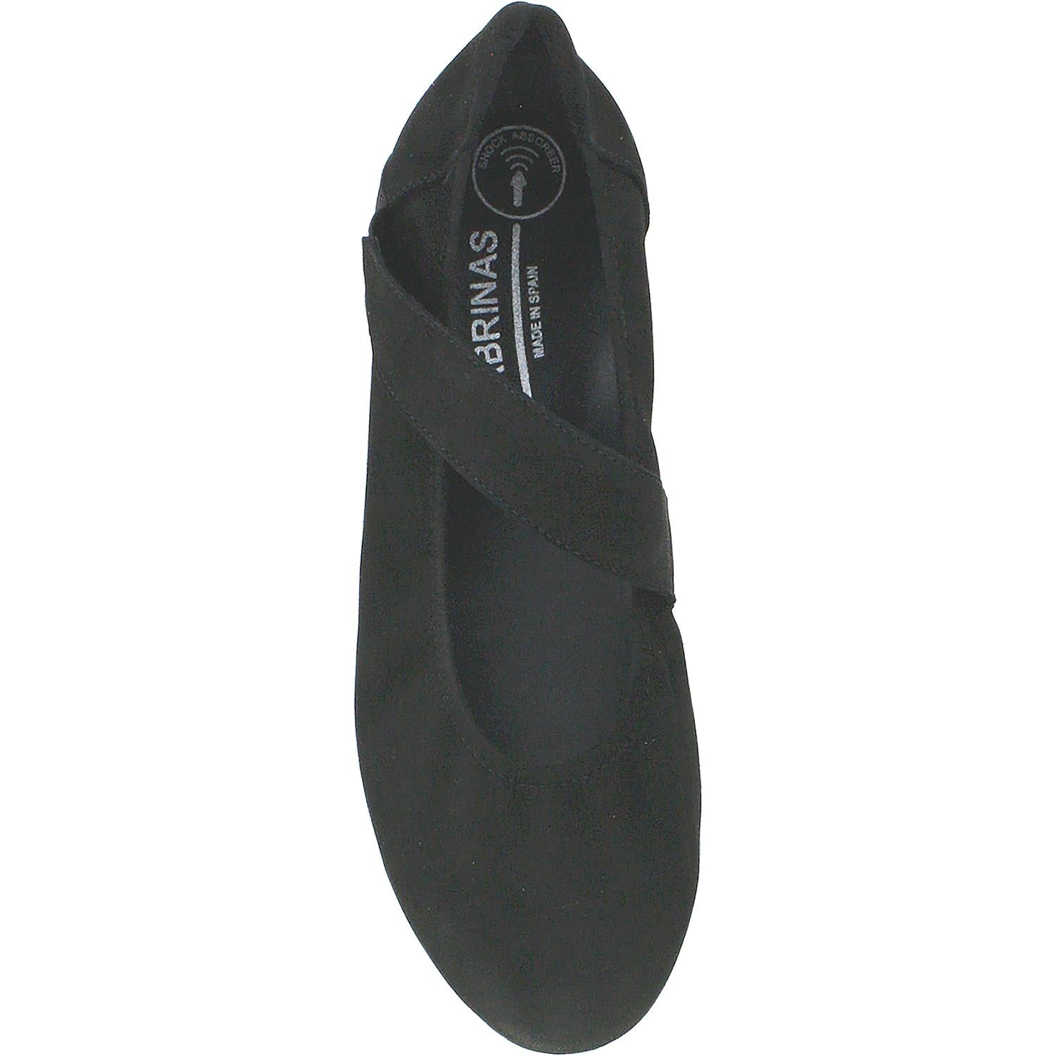 Womens Sabrinas Women's Sabrinas Bruselas 85035 with Removable Arch Support Footbed Black Suede Black Suede