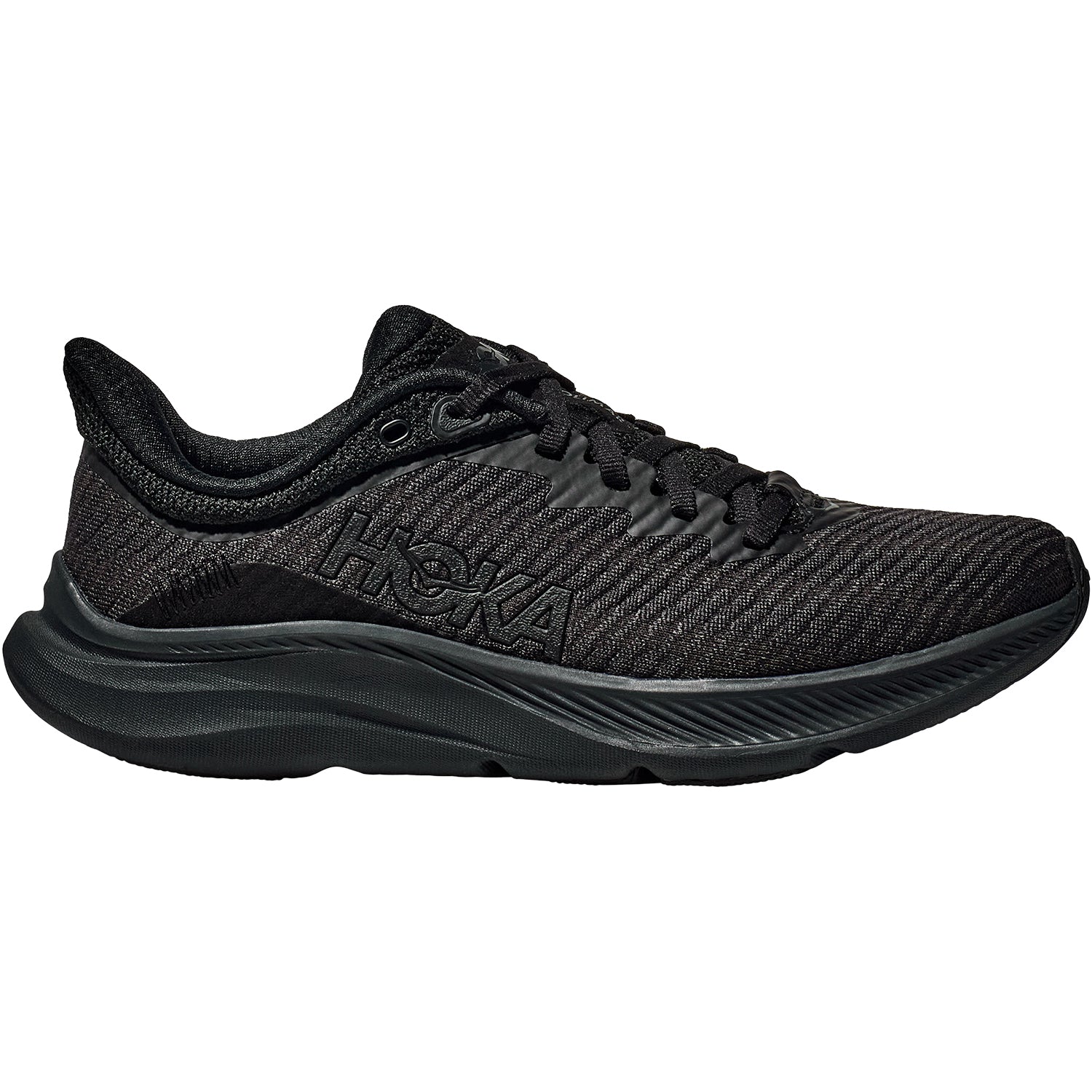Womens Hoka one one Women's Hoka Solimar Black/Black Mesh Black/Black Mesh