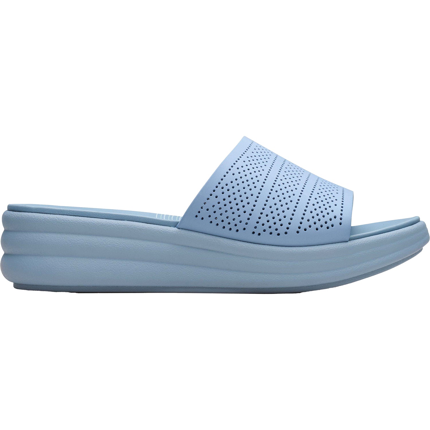Womens Clarks Women's Clarks Drift Twist Light Blue Synthetic Light Blue