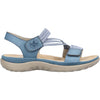 Womens Rieker Rieker 64870-14 Women's Sandals Royal/Jeans-Weiss Synthetic Royal/Jeans-Weiss Synthetic