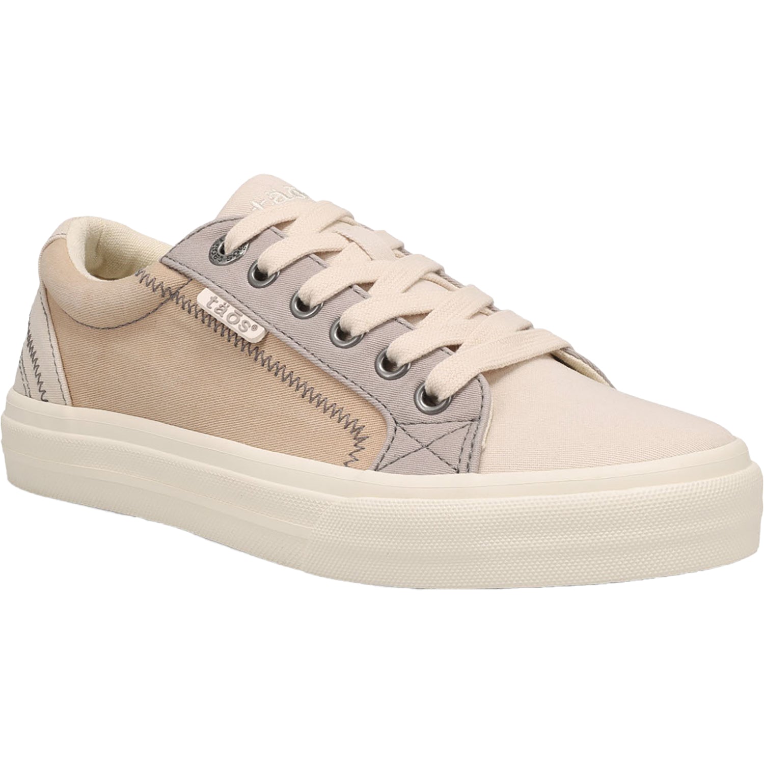 Womens Taos Taos Plim Soul Women's Sneakers Ecru/Tan Multi Canvas Ecru/Tan Multi Canvas