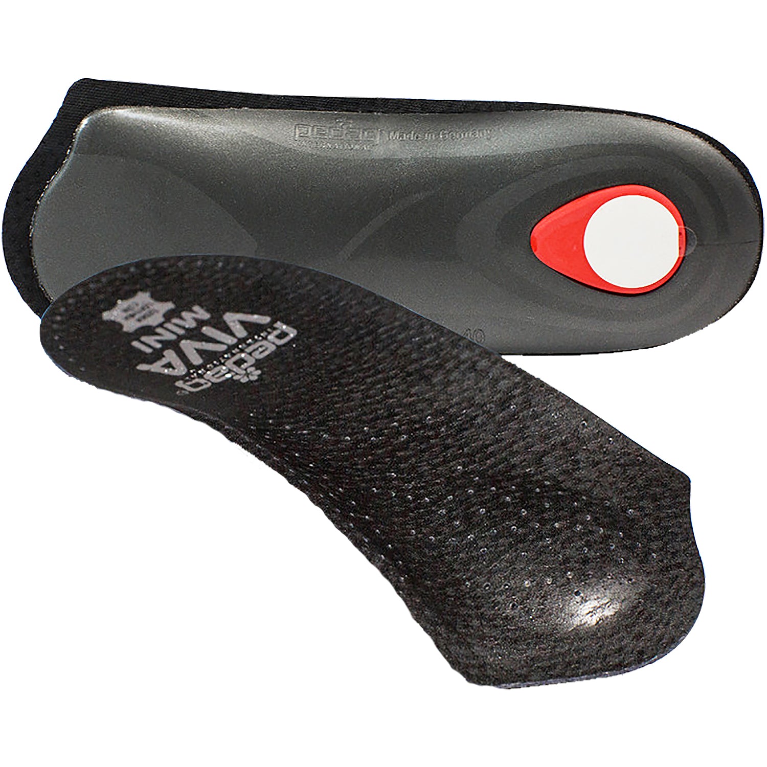 Unisex Pedag Unisex Pedag Viva Mini 3/4 Orthotic Insoles Black Leather Black