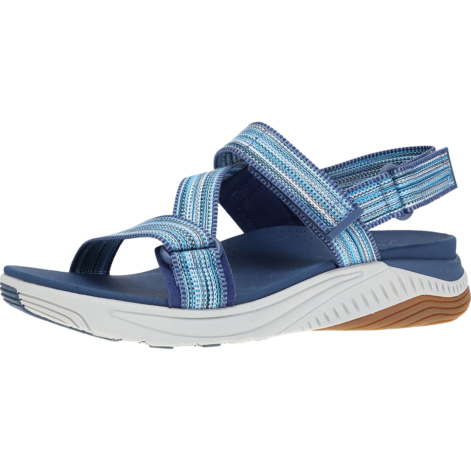 Womens Dansko Dansko Rayna Women's Trail Sandals Blue Multi Webbing Synthetic Blue Multi Webbing Synthetic