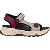 Womens Taos Taos Super Slide Women's All Terrain Sandals Plum Embossed Leather/Nylon Plum Embossed Leather/Nylon