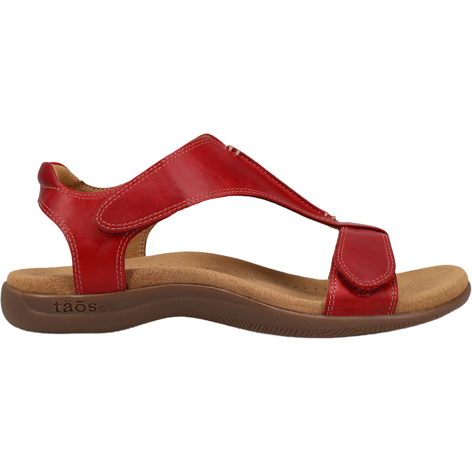 Womens Taos Women's Taos The Show Red Leather Red Leather