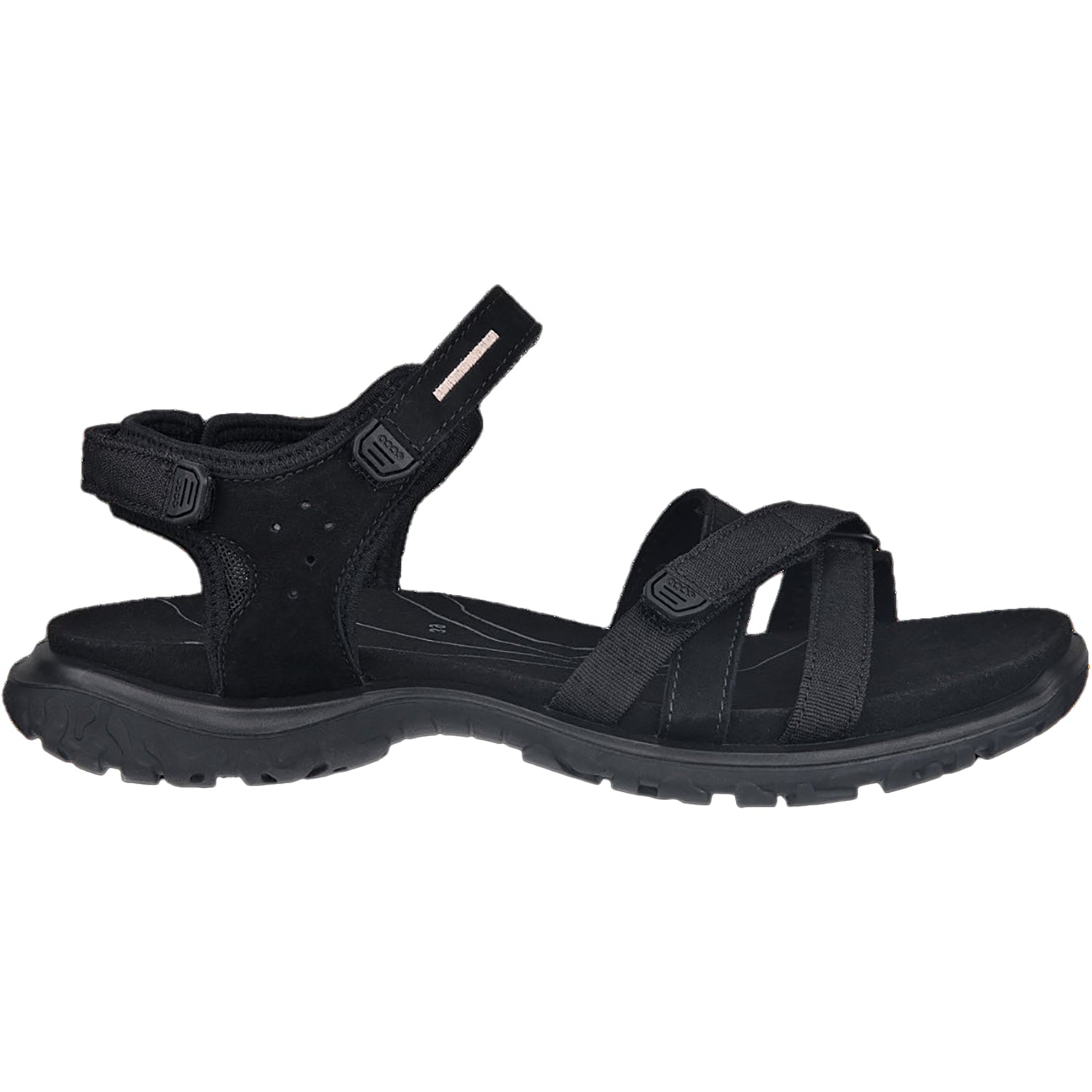 Womens Ecco Ecco Offroad Roam Women's Outdoor Sandals Black/Black Leather Black/Black Leather