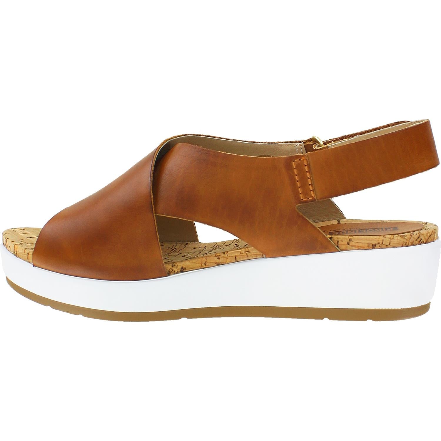 Womens Pikolinos Pikolinos Mykonos W1G-0757 Women's Wedge Heel Sandals Brandy Leather Brandy Leather