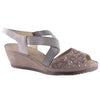 Womens Ara shoes Ara Celia Women's Wedge Sandals Taupe Nubuck Taupe Nubuck