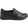 Womens Ziera Ziera Senan Tumble Women's Slip Ons Black Black