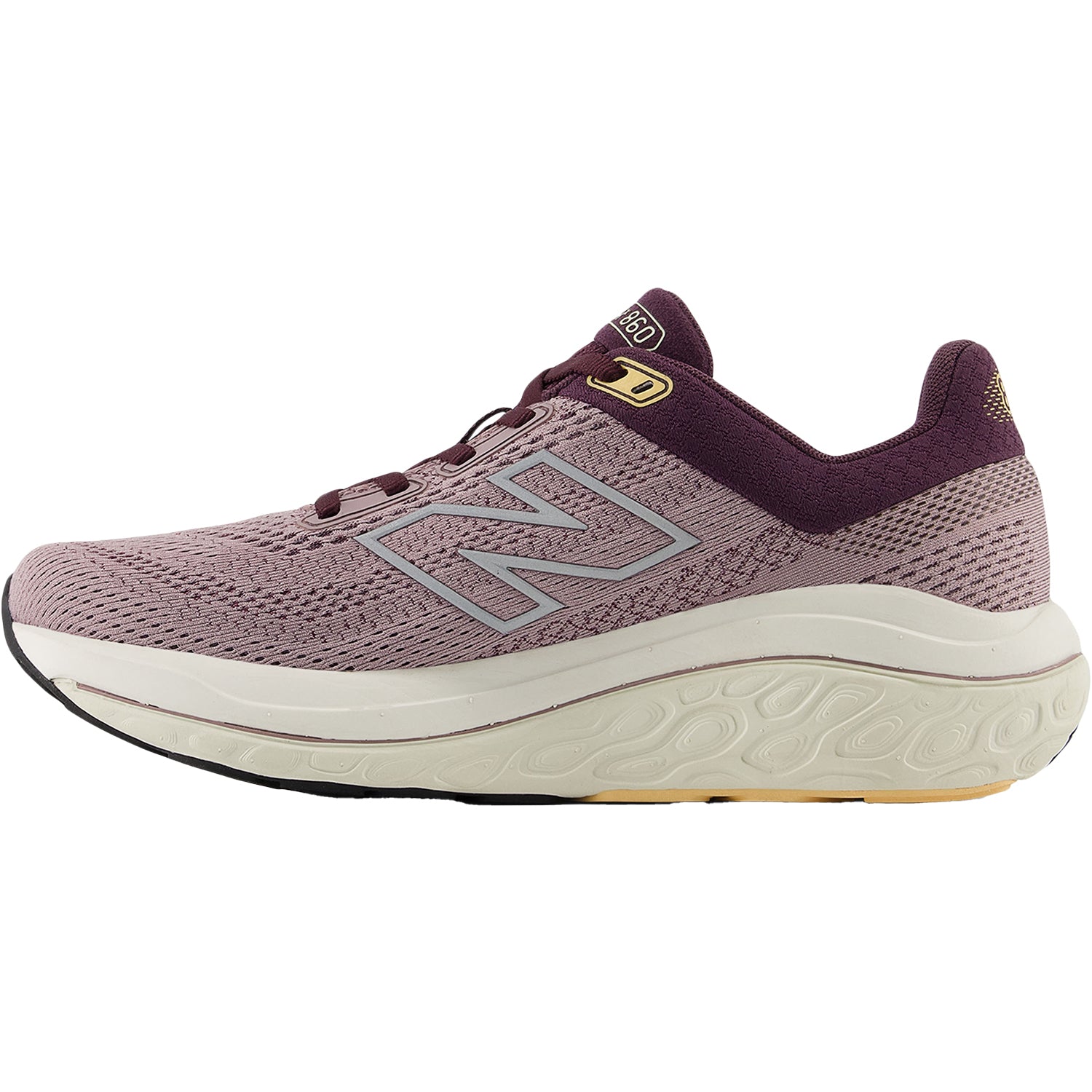Womens New balance Women's New Balance Fresh Foam X W860J14 Ice Wine/Plum Brown/Silver Metallic Mesh (Stability Support) Ice Wine/Plum Brown/Silver Metallic Mesh