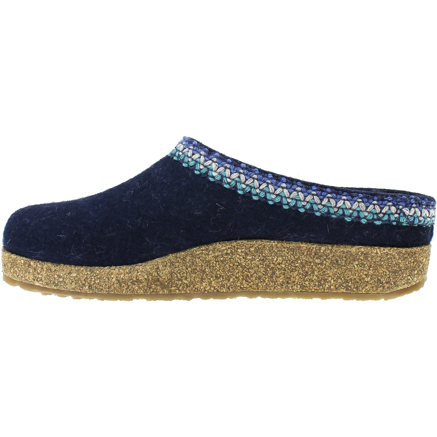 Unisex Haflinger Haflinger Zig Zag Unisex Wool Clogs Captains Blue Wool Captains Blue Wool