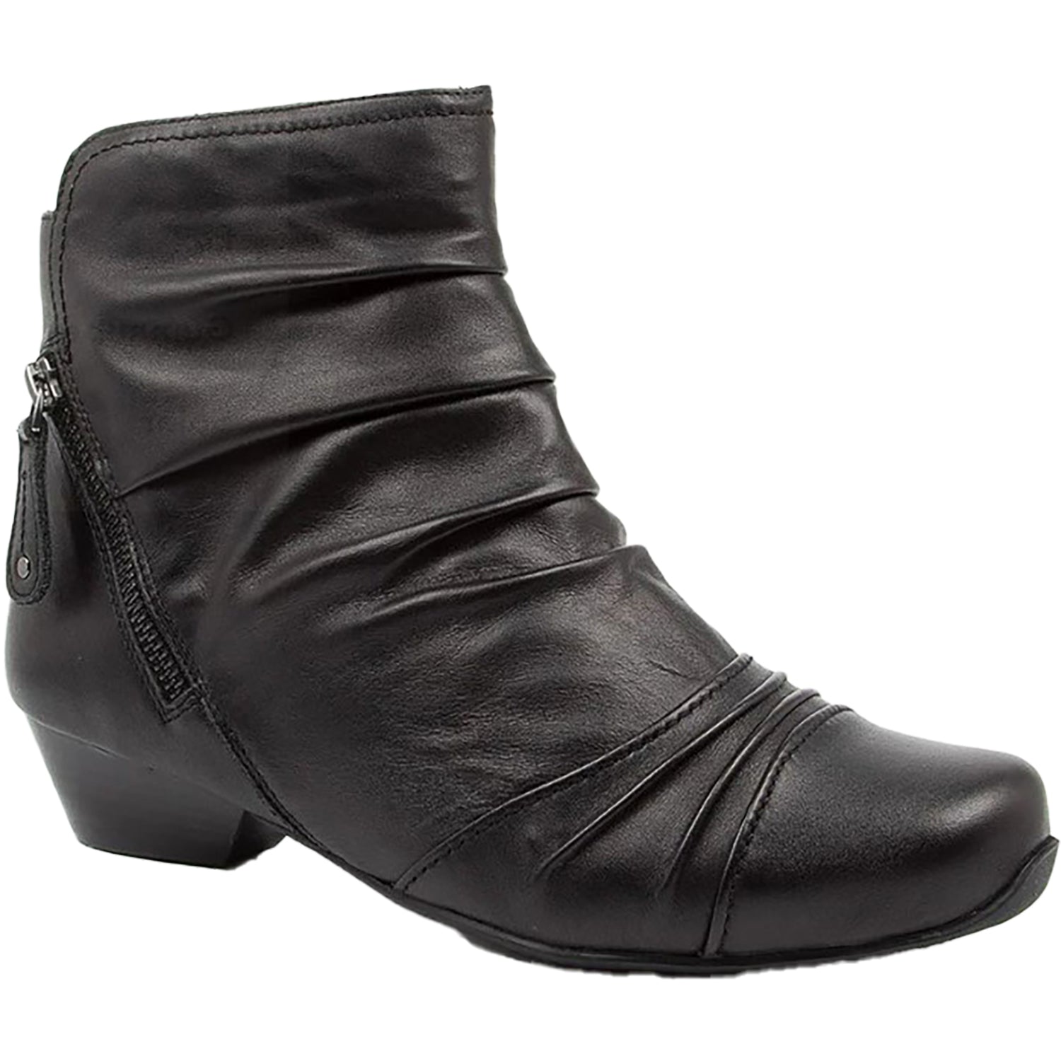 Womens Ziera Ziera Camryn Wide Women's Boots Black Leather Black Leather