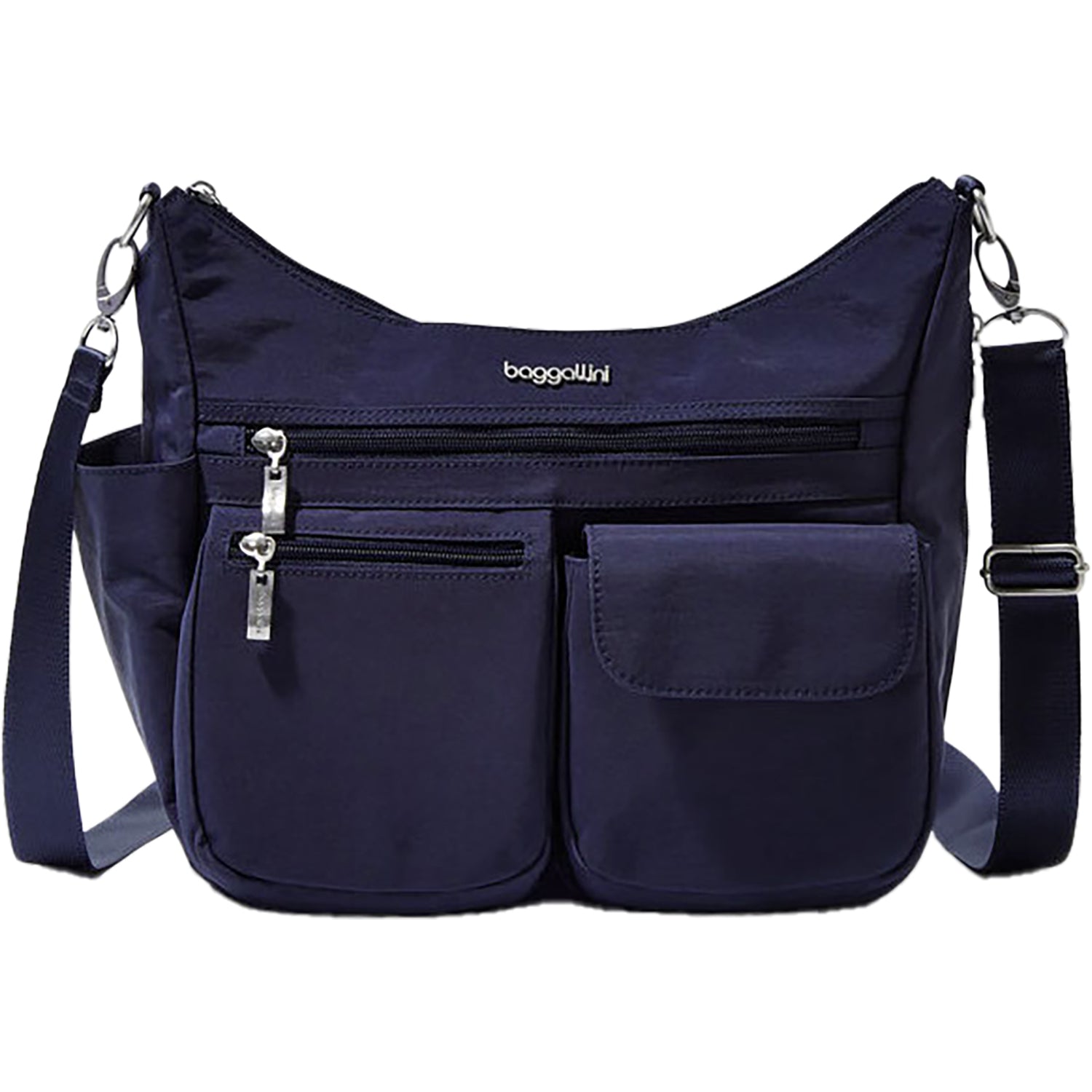 Womens Baggallini Baggallini Modern Everywhere Hobo French Navy Nylon French Navy