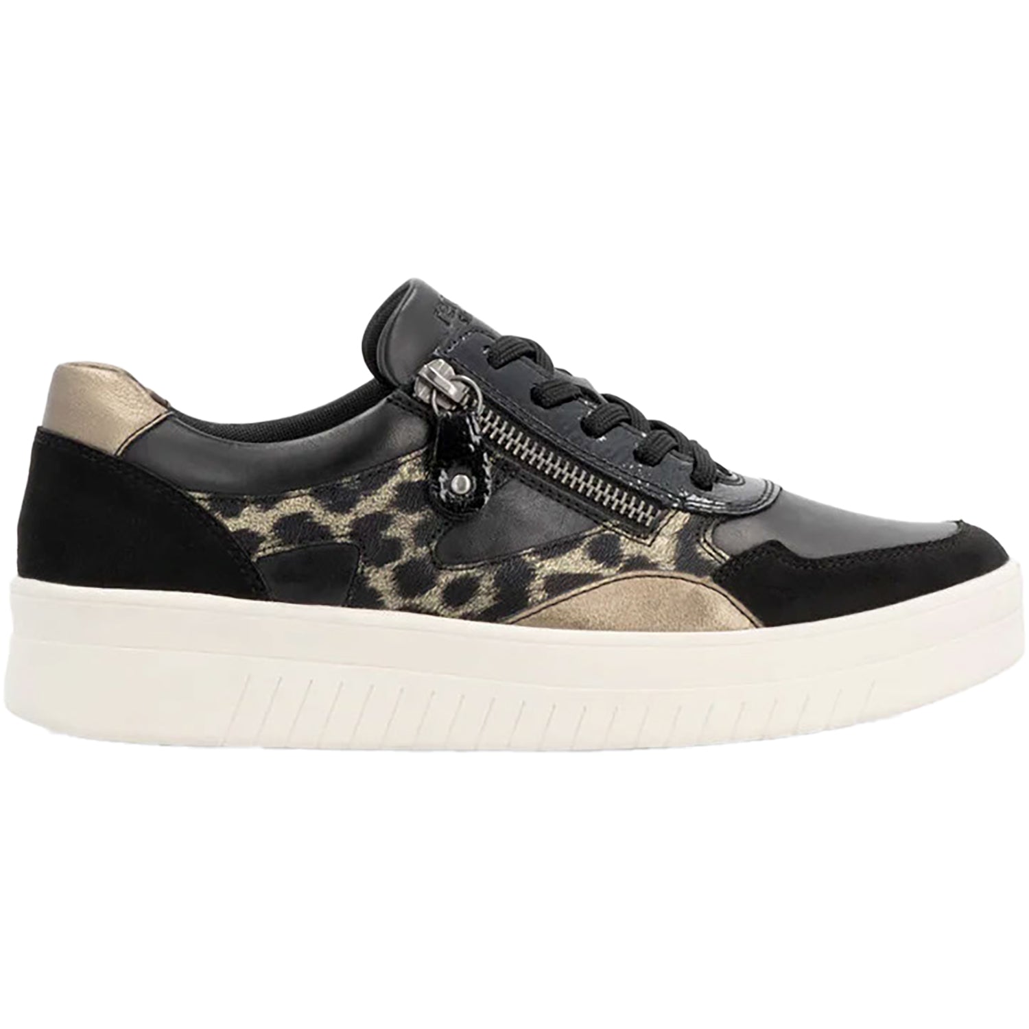Womens Remonte Remonte D0J04-03 Women's Sneakers Schwarz/Bronze Synthetic Schwarz/Bronze Synthetic