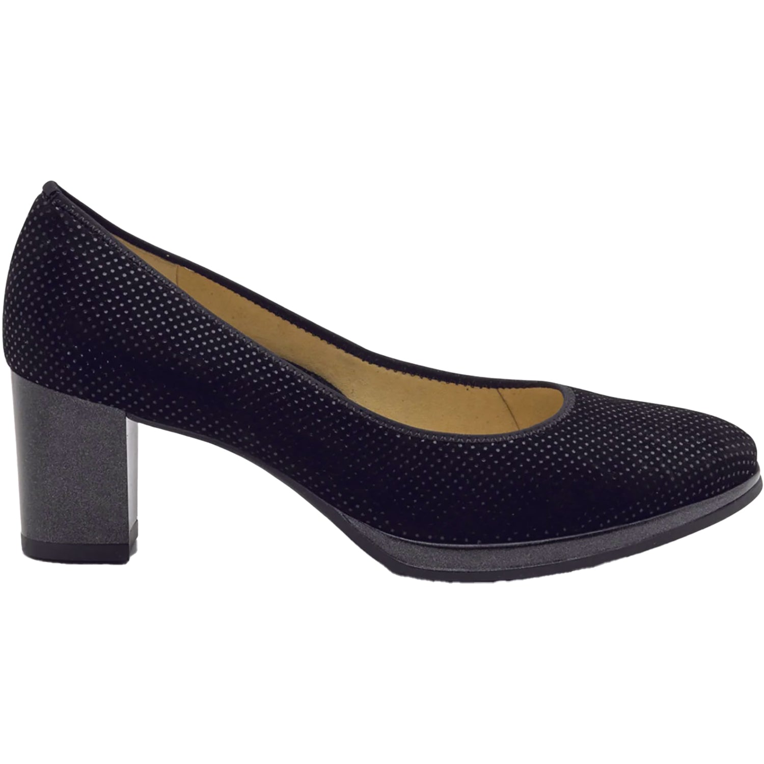 Womens Ara shoes Ara Ophelia Women's High Heel Pumps Black Puntikid Leather Black Puntikid Leather